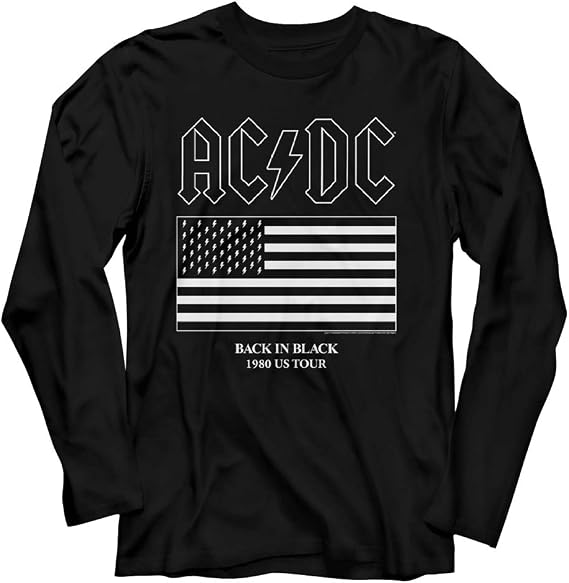 American Classics AC/DC Back in Black 1980 US Tour Long Sleeve T-Shirt