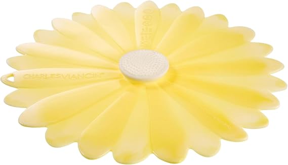 Charles Viancin - Daisy Silicone Lid - 15 cm - Airtight lid for storing and cooking your food - BPA free - Oven, Microwave, Freezer, Cooker and Dishwasher safe