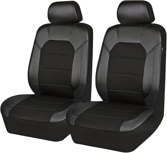 2-Piece Set PU Leather Front Car Seat Covers For BMW M2 F87 G87, Universal Fit with Headrest Covers Car Accessories