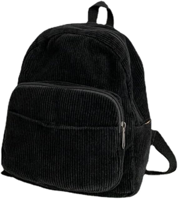 GGOOB Small Backpack for Women - Cute Mini Aesthetic Tiny Corduroy Bookbag