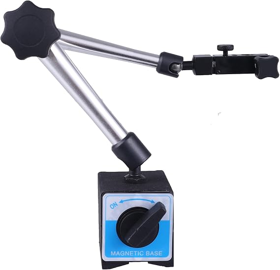Qnkaa Magnetic Base Stand for Digital Dial Indicator | Three Segment, Industrial Strength with Quick Release