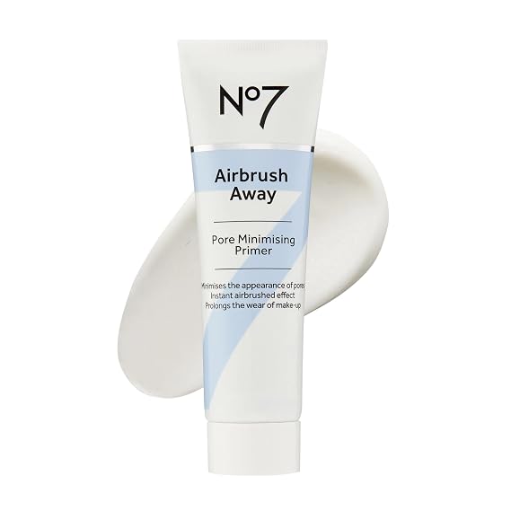 No7 Airbrush Away Pore Minimizing Facial Primer, 30ml | Lightweight, Matte Formula, Pore Minimizer for Face, For Oily Skin