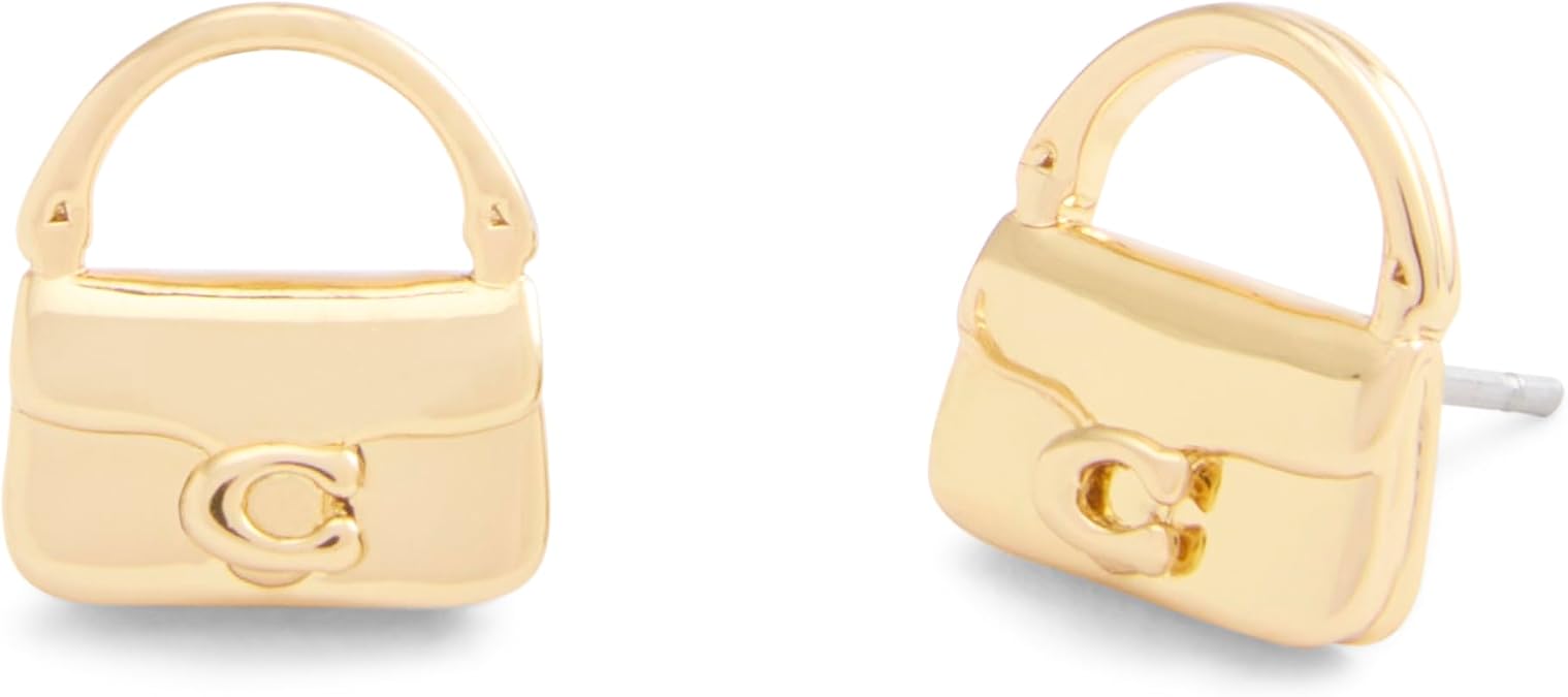 COACH Women's Signature Handbag Stud Earrings