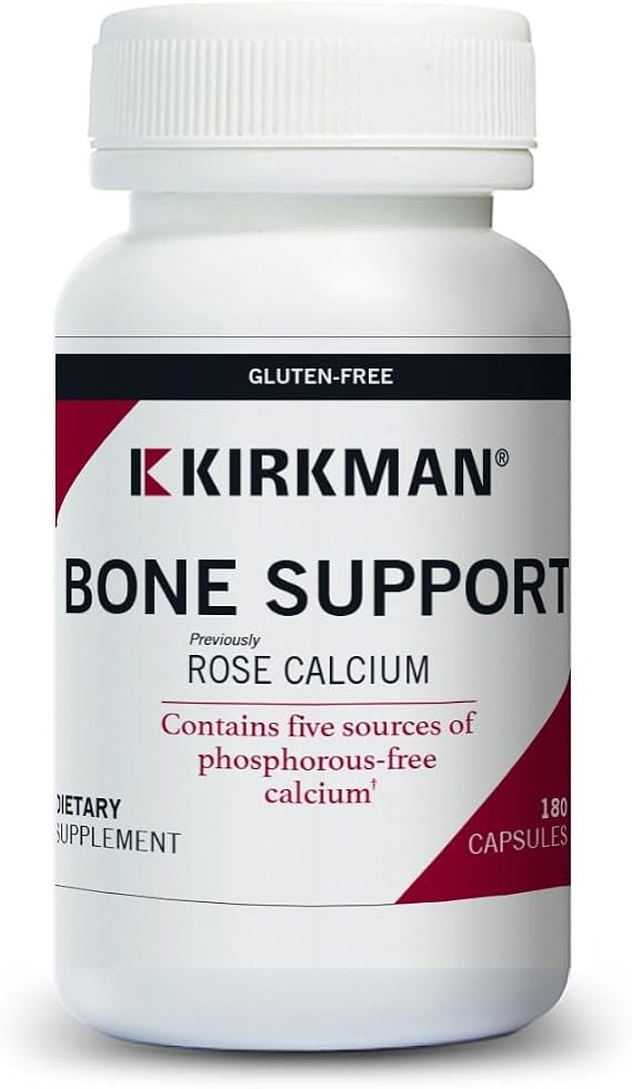 Kirkman Bone Support Calcium Supplement, Bone Strength, 180 Veg Capsules