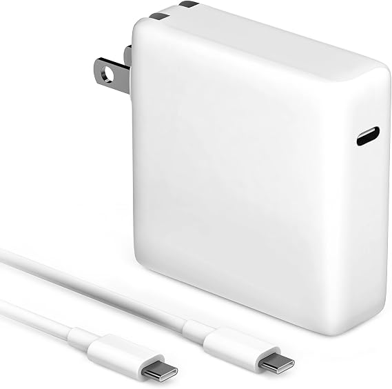 MacBook Pro Charger 61W USB C Power Adapter for MacBook Pro/Air 13/14 Inch, Power Adapter with Type C Power Cord Supply