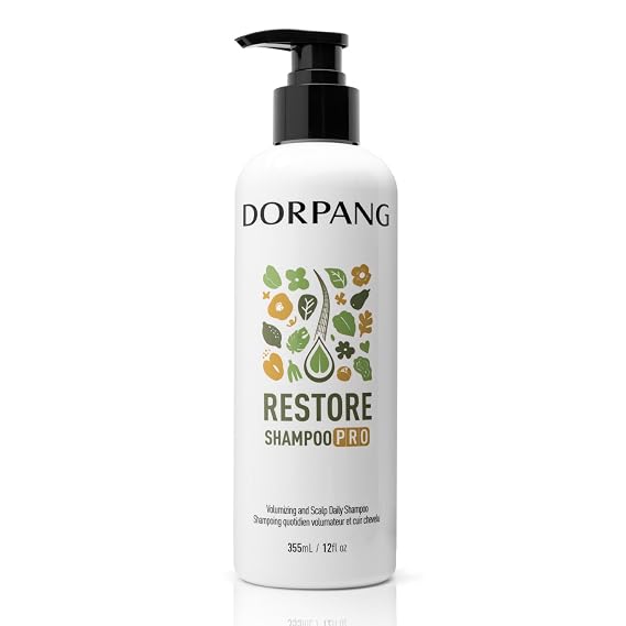 Restore Shampoo for Thinning Hair for Women and Men, Peptide Shampoo with AnaGainTM, Clinically Formulated to Fuller-Looking Hair & Scalp Balance, Sulfate-Free, 12 fl oz (355ml) Floral Scent