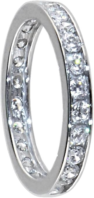 Body Candy 925 Sterling Silver Band Eternity Toe Ring Size 3