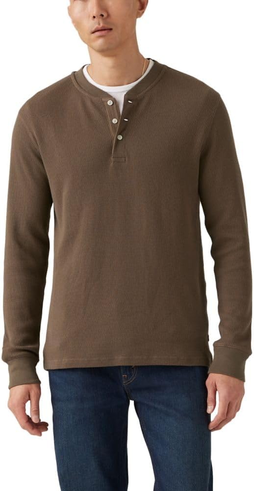 Levi's Men's Long Sleeve Thermal 3 Button Henley