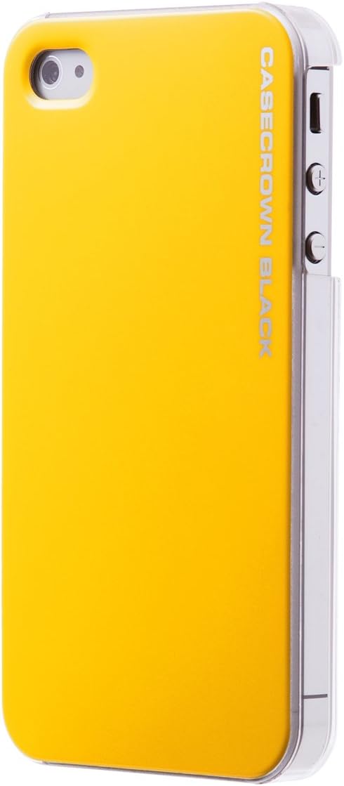 BLACK iPhone4/4S用ケース カリフォルニア発ブランド Shuffleモデル Yellow I4SSHU-YE
