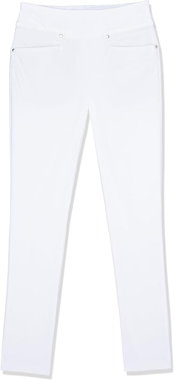 PGA TOUR Women's Golf Pants with Pull-on Waistband, Tummy Control, Moisture-Wicking, Sun Protection, Performance Stretch