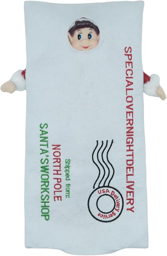 Lovelfstory Christmas Elf Accessories Clothes,Santa's Letter Couture Outfits for Boy or Girl Elf Doll, Doll is not Included.