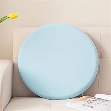 Round Memory Foam Stool Seat Cushion, Japanese Floor Cushion Washable Bistro Chair Pads Pillow Small Yoga Seat Cushion for Interior Outdoor Garden Office Dining Kids (Blue,30x3cm)