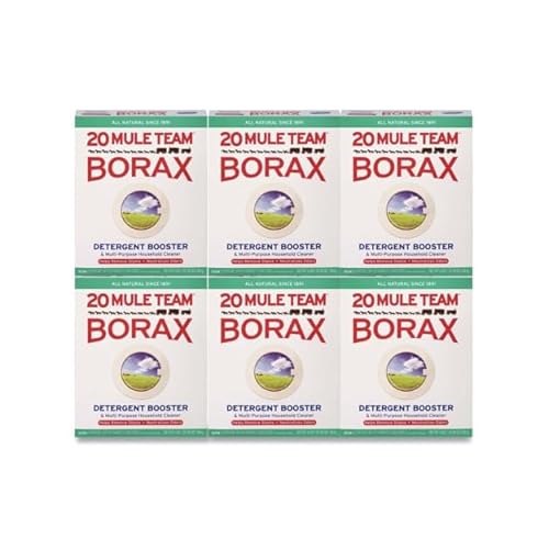 20 Mule Team Borax Laundry Booster, 65 Ounce, Pack of 6