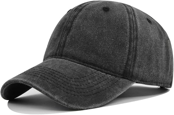 Unisex Vintage Washed Cotton Baseball Cap Distressed Adjustable Classic Low Profile Dad Hat