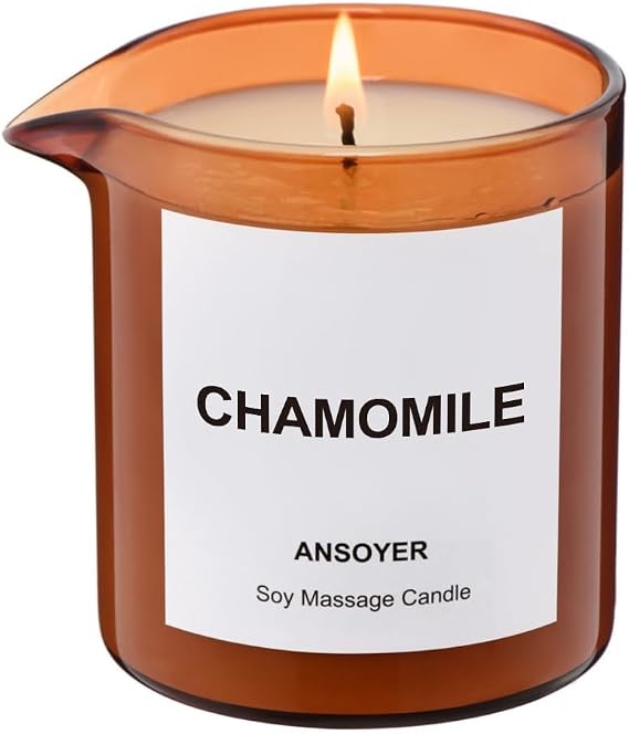 Massage Oil Candle, Chamomile, 8 OZ