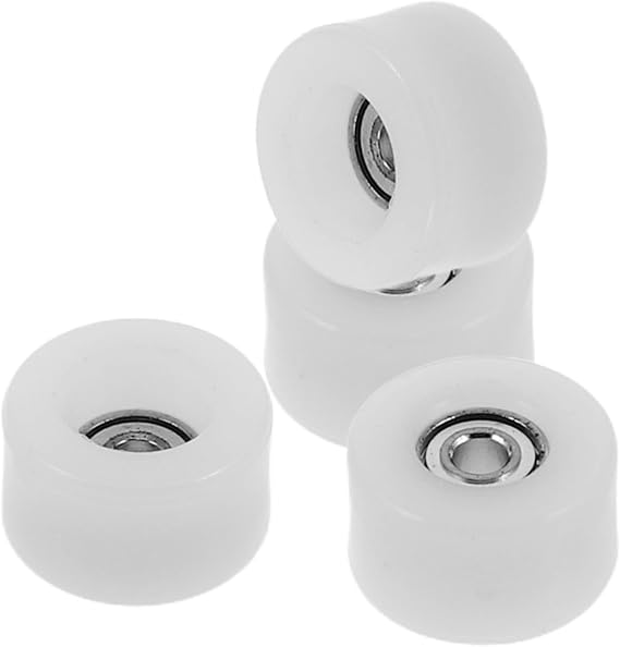 Milisten Fingerboard Bearing Wheels 4pcs Replacement Skateboard Parts with High Speed Bearings Easy Repair Accessories for Mini Skateboard Maintenance and Assembly