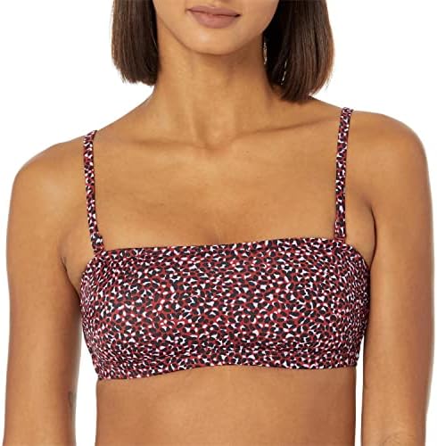 Amazon Essentials Womens Bandeau Swim Top with Removable Straps