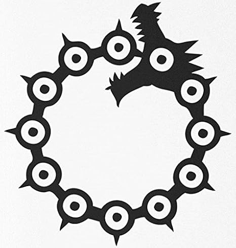 Seven Deadly SINS Anime Maxres Vinyl Stickers Symbol 5.5" Decorative DIE Cut Decal for Cars Tablets LAPTOPS Skateboard - Black