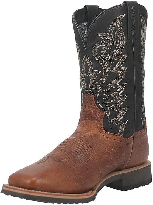 Cognac Leather Dan Post Mens Bolton Cowboy Boots