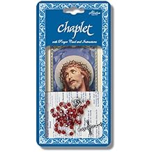 StealStreet SS-Wjh-054 Precious Blood Deluxe Chaplet with Red Glass Beads