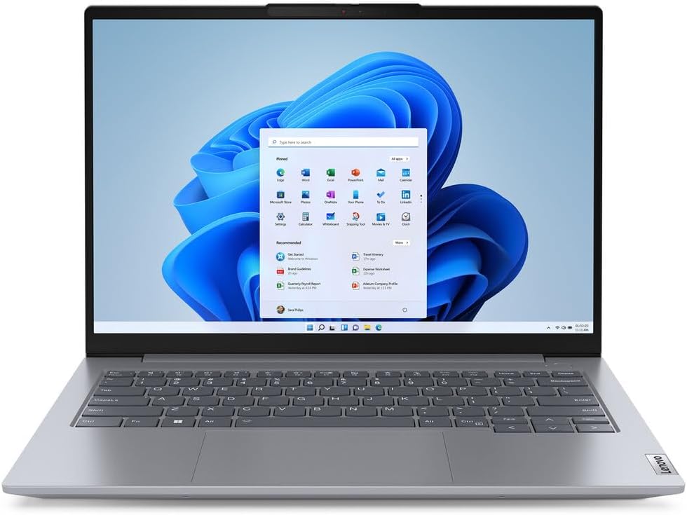 Lenovo ThinkBook 14 WUXGA 1920x1200 IPS Touchscreen Laptop 2025 New | Intel Ultra 7 155U 12-Core | Intel Graphics | Backlit Keyboard | FP | Thunderbolt 4 | Wi-Fi 6 | 16GB DDR5 1TB SSD | Win10 Pro