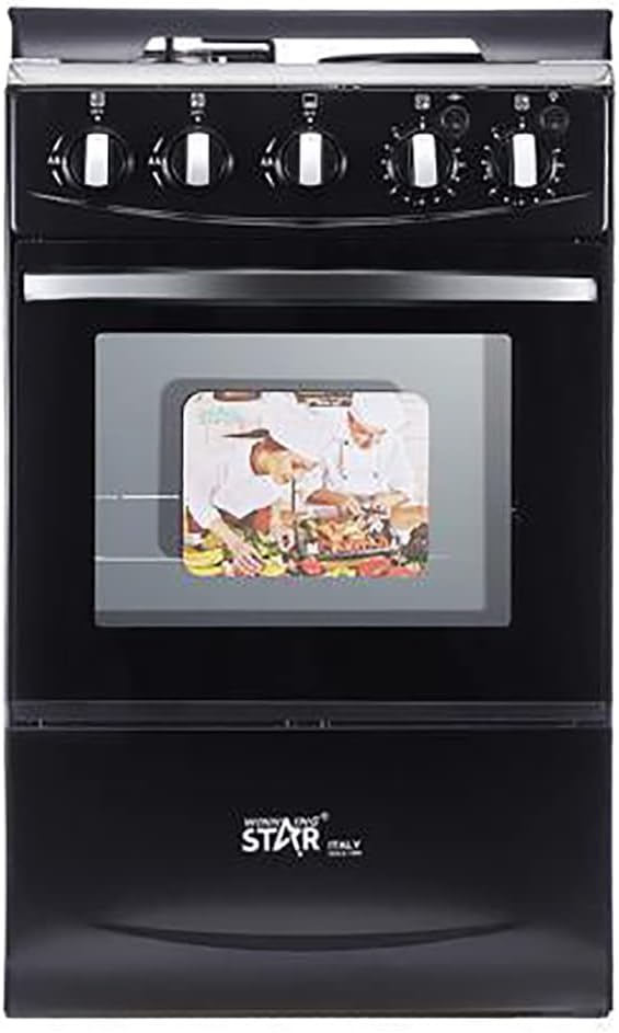 Electric Oven, Multifunctional 52L Fully Automatic Stainless Steel Toaster with 360° Rotary Baking and Steam Function