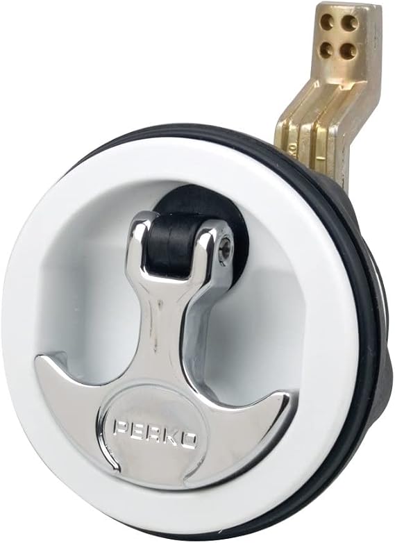 Perko 1091DP1WHT Surface Mount Lock - White, Small