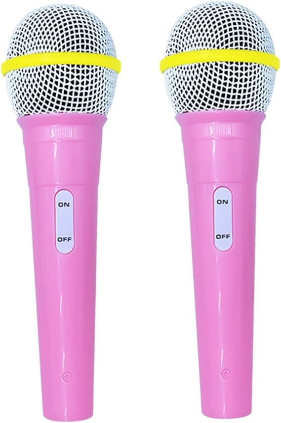 Plastic Microphone 2pcs Microphone Model Toys for Boys Cosplay Costume Costume for Mic Prop Simulated Toys Party Prop