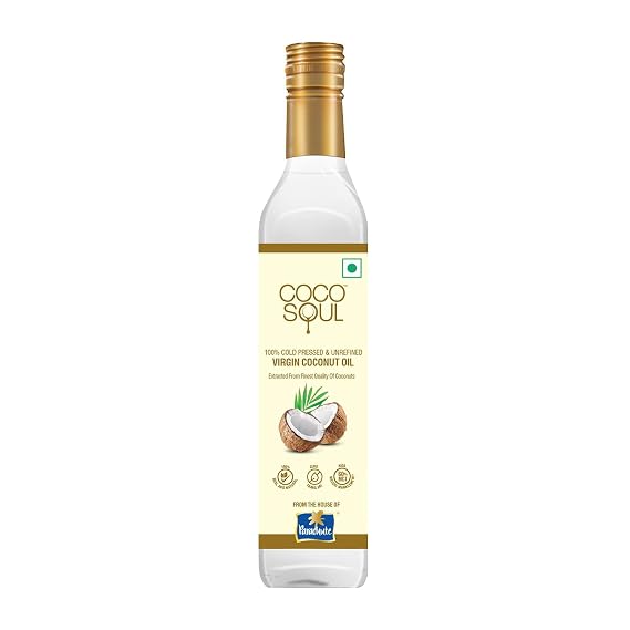 Cocoosoul's Cold Pressed Natural Virgin Coconut Oil, 500 ml