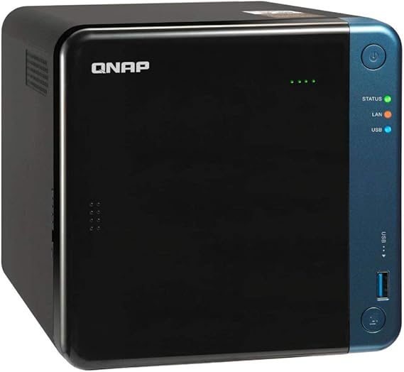 QNAP Turbo NAS TS-453Be NAS Storage System Including Intel J3455 Quad Core CPU, 8GB DDR3L RAM, 4TB SSD Storage, RAID, Intel HD Graphics
