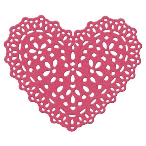 QuicKutz Lifestyle Crafts Doily Heart 4-Inch by 4-Inch Die
