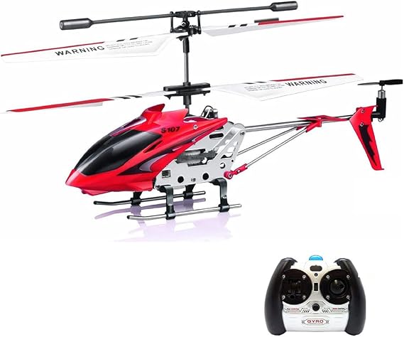 Syma 2nd Edition S107 S107G New Version Indoor Helicopter (Red)