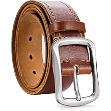 VIPERADE VD1 Mens Genuine Full Grain Leather Belt Single Prong Belt for Jeans Pants Casual Pants Suit Pants Golf Shorts