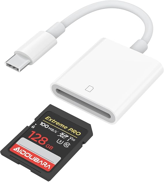SD Card Reader USB C for iPhone 17/16/15 Series Memory Card Reader Digital Camera Adapter Compatible with iPad, Mac, MacBook Pro/Air, Kodak Pixpro and Other Type C Devices