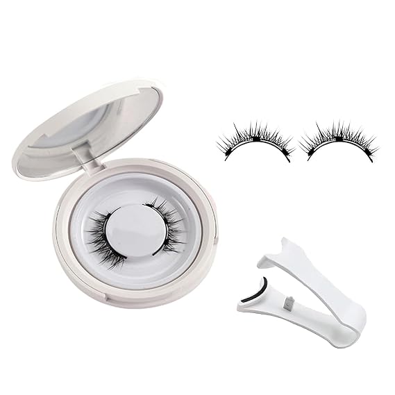 Magnectic eyelashes, Natural Magnetic Lashes No Glue or Eyeliner Needed, Reusable Natural Look best Magnetic Eyelashes with Applicator (1)