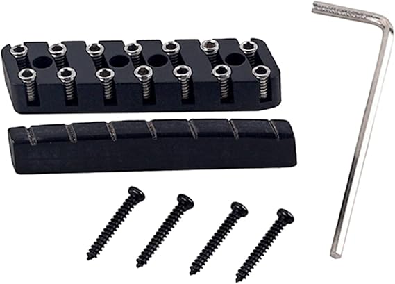 6/7 String Headless Guitar Bridge Nut Set For Guitar Parts Bridge Parts Replacement (Color : 7 String)