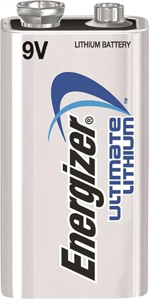 Energizer L522 Lithium Battery, 9V, Pack of 48