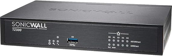 SonicWall TZ300 01-SSC-0215 VPN Wired Gen 6 Firewall Appliance (Hardware only)