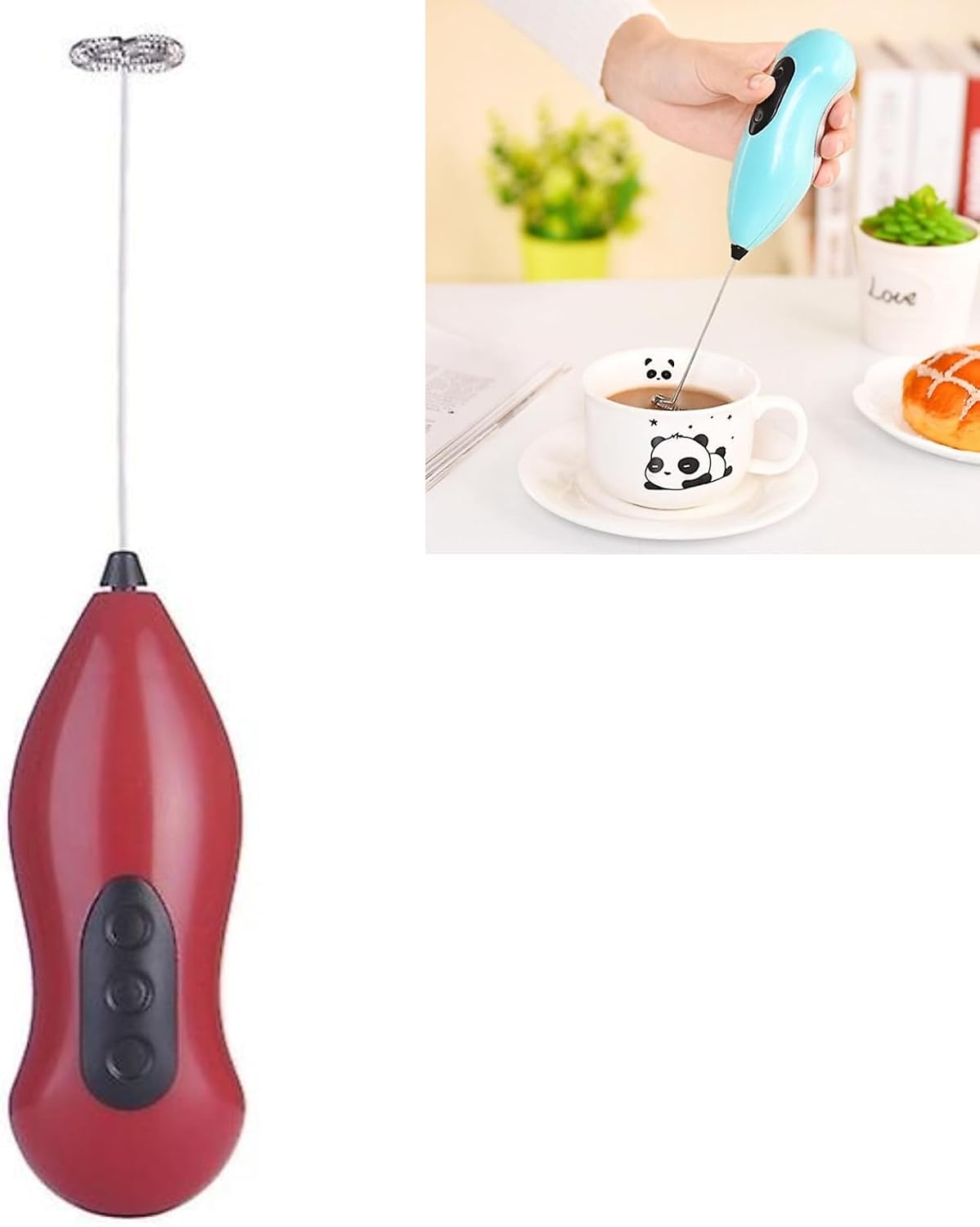 Battery Milk Foamer – Coffee Foamer and Foamer Beater for Cappuccino and Latte