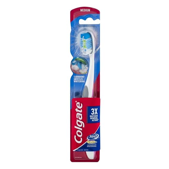 Colgate 360 Total Advanced Full Head Toothbrush, Medium