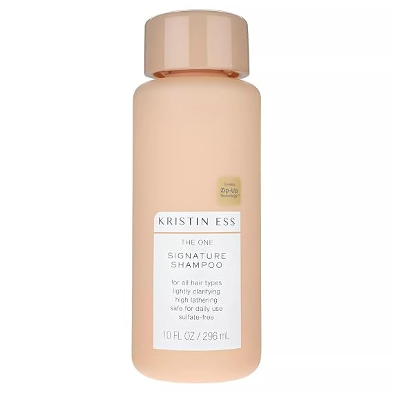 Kristin Ess Hair The One Signature Salon Sulfate Free Shampoo for Moisture, Softness + Shine - Avocado Oil - Anti Frizz + Clarifying - Hydrates + Repairs - Vegan, Paraben Free + Color Safe