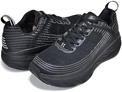HOKA ONE ONE MENS BONDI 6 BLACK/BLACK 1019269 BBLC HOKA ONE Sneakers Thick sole Volume sole Parallel import