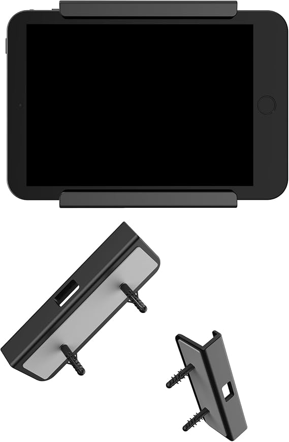 Wall Mount for ipad Tablet Wall Holder Compatible with Kindle/E-Reader Phone Wall Mount Fit for Use in Kitchen/Bathroom/Study Room (Black) | Compatible with Kindle/ E-Reader Phone Wall Mount Fit for Use in Kitchen/Bathroom/Study Room