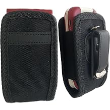 Compatible with Consumer Cellular Iris Easy Flip - Rugged Case with open top black