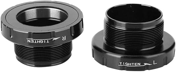 Alomejor Threaded Bottom Bracket, Aluminum Alloy Lightweight Durable for Mountain, Road, City Bikes and Maintenance (68-73mm Shell)