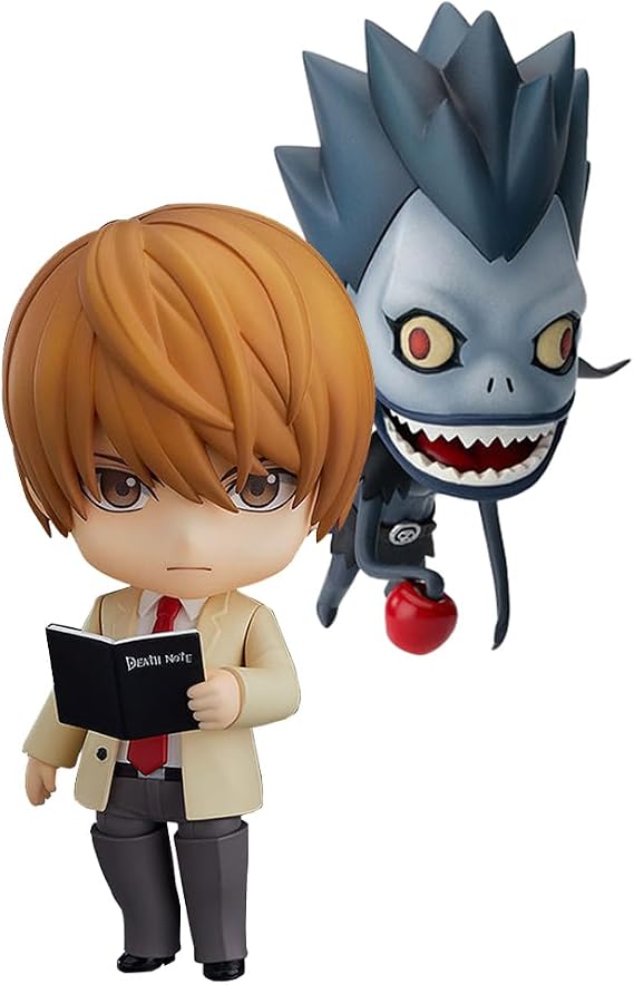 2pcs Death Note Figure Ryuuku/Light Yagami Action Figure 10CM PVC Movable Anime Figures Collectible Statue Desktop Ornaments Decoration Birthday Gift