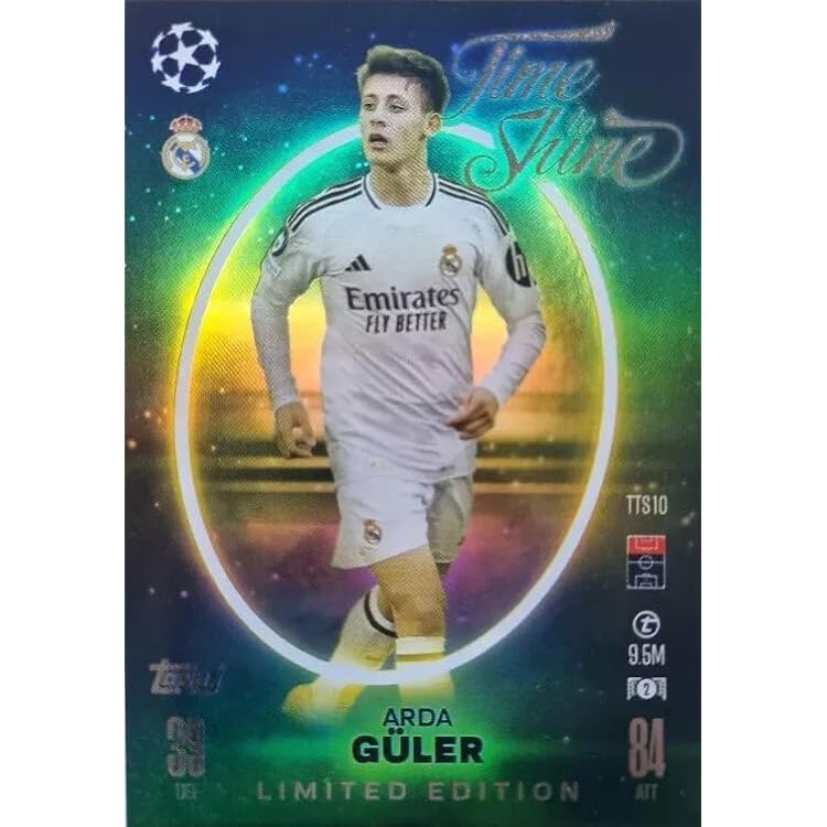 Match Attax 2024 2025 Arda Guler Limited Edition Time to Shine Trading Card