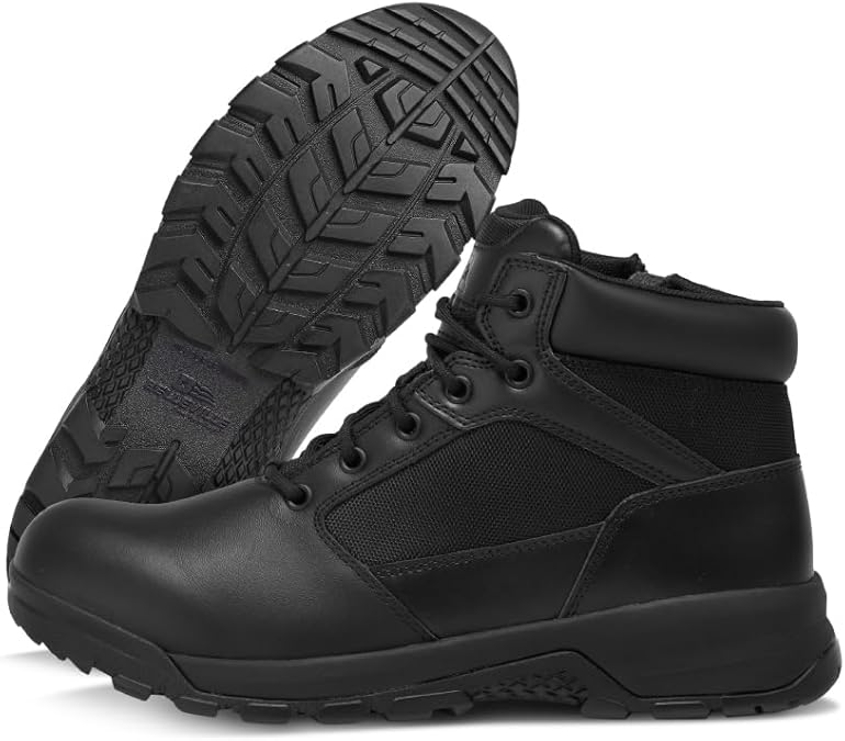 Belleville Spear Point BV915Z Black Tactical Boots for Men, Side-Zip Entry