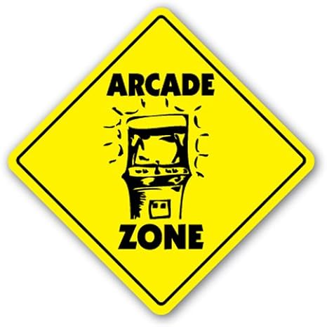 SignJoker] Arcade Zone Sign Game Room gameroom Machine Gift Wall Plaque Decoration
