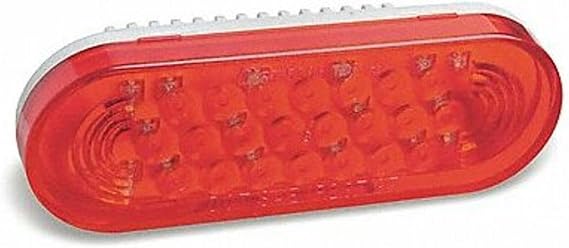 Grote 53962 Stop/Tail/Turn Lamp, Oval, LED, Red